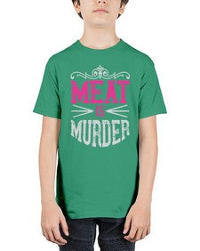 meat is murder 334# - vegan - Youth Tee Unisex