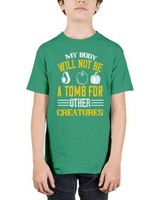 my body will not be a tomb 348# - vegan - Youth Tee Unisex
