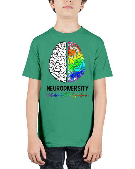 neurodiversity celebrate the specturm - autism - Youth Tee Unisex