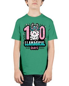 one hundred Llamagical Days 592# - one hundred days - Youth Tee Unisex