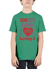 one hundred days of school and loving it 571# - one hundred days - Youth Tee Unisex