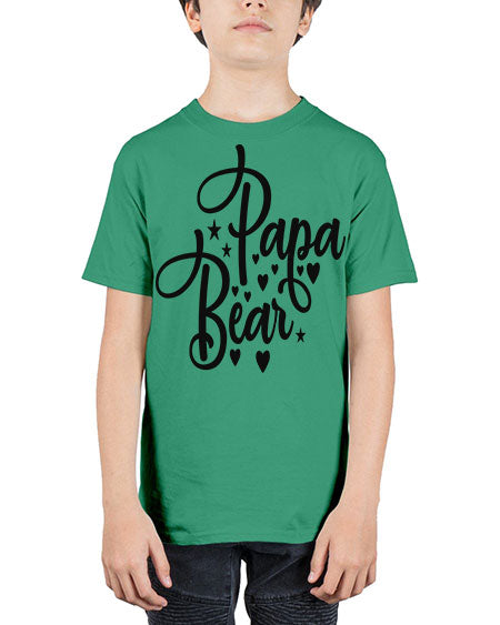 papa bear 219# - bears - animals - Youth Tee Unisex