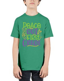 peace out first grade 624# - first grade - Youth Tee Unisex