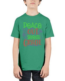 peace out seventh grade 644# - seventh grade - Youth Tee Unisex