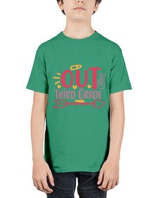 peace out third grade 646# - third grade - Youth Tee Unisex