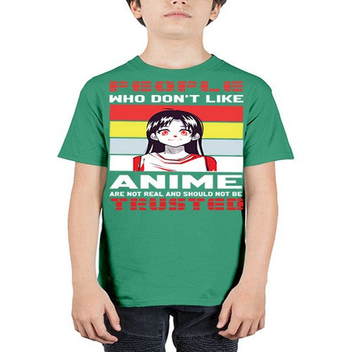 people who dont like anime are not to be trusted273# - anime - Youth Tee Unisex