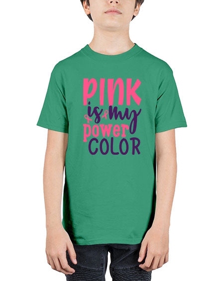 pink is my power color Style 5# - breast cancer - Youth Tee Unisex