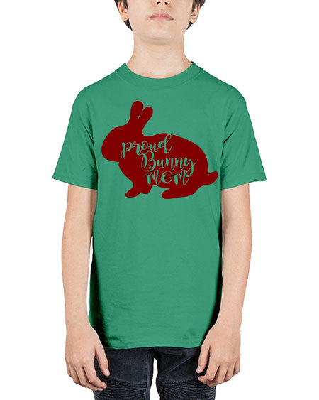 proud bunny mom - rabbit - Youth Tee Unisex