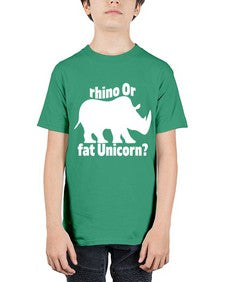 rhino or fat unicorn 376# - unicorn - Youth Tee Unisex