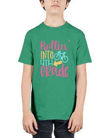 rollin into fourth grade 777# - fourth grade - Youth Tee Unisex