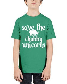 save the chubby unicorns 382# - unicorn - Youth Tee Unisex