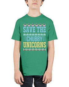 save the chubby unicorns 387# - unicorn - Youth Tee Unisex