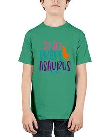 second grade asaurus 808# - second grade - Youth Tee Unisex