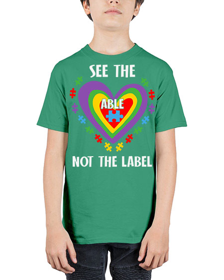 see the able not the 115# - autism - Youth Tee Unisex