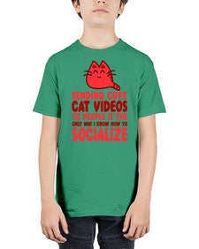 sending cute cat videos to people is the only way i know how to socialize - cats - Youth Tee Unisex
