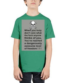 skull 1047# - skull and bones - Youth Tee Unisex