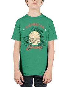 skullrose 1070# - skull and bones - Youth Tee Unisex