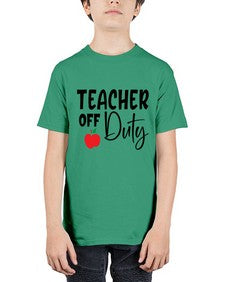 teacher off duty Style 377# - teacher - Youth Tee Unisex