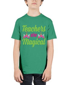 teachers are magical 428# - unicorn - Youth Tee Unisex