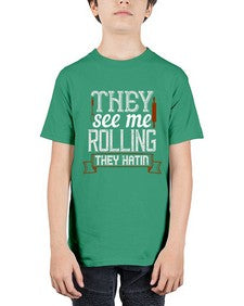 they see me rolling they hatin 427# - cooking - Youth Tee Unisex