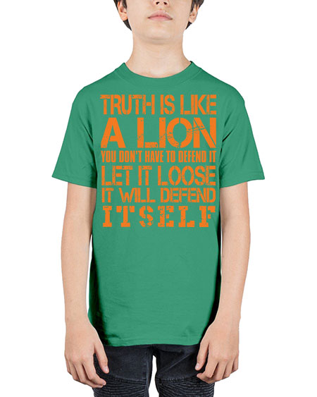 truth is like a lion - lion - Youth Tee Unisex