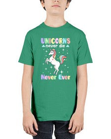 unicorns never die never ever 539# - unicorn - Youth Tee Unisex