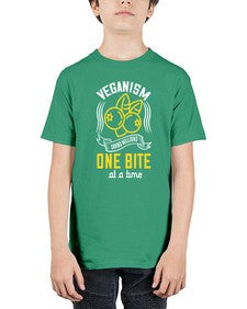 veganism saving millions one bite at a time 455# - vegan - Youth Tee Unisex