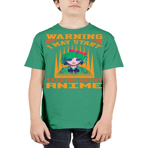 warning i may start talking about anime286# - anime - Youth Tee Unisex