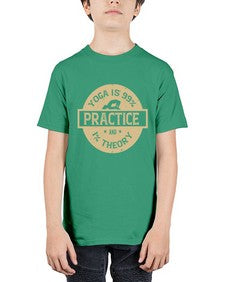 yoga is practice and theory  622# - yoga - Youth Tee Unisex