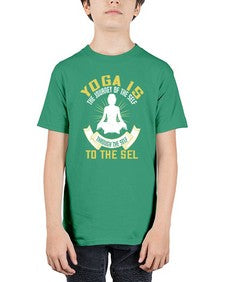 yoga is the journey of the self through the self to the sel  624# - yoga - Youth Tee Unisex