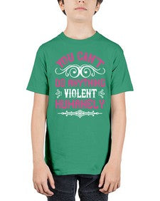 you cant do anything violent humanely 500# - vegan - Youth Tee Unisex