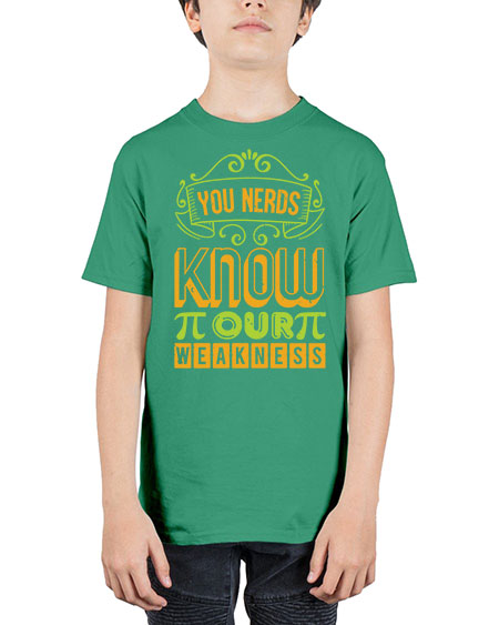 you nerds know our weakness 50# - pi - Youth Tee Unisex