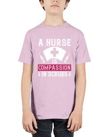 A Nurse is compassion in scrubs Style 18# - nurse - Youth Tee Unisex