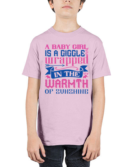 A baby girl is a giggle wrapped in the warmth of sunshine Style 256# - baby - Youth Tee Unisex
