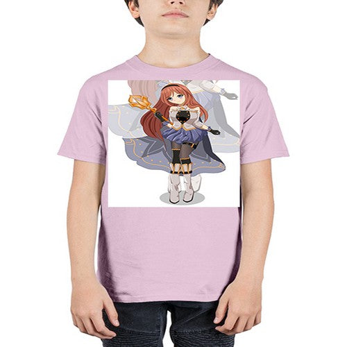 A beautiful girl with magic wand game 23# - anime - Youth Tee Unisex