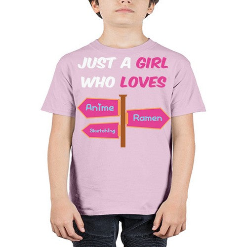 AGirl Who Love Anime Ramen Anime 189# - anime - Youth Tee Unisex