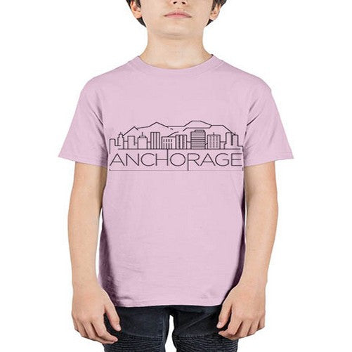 Anchorage Minimal Skyline 323# - cities - Youth Tee Unisex