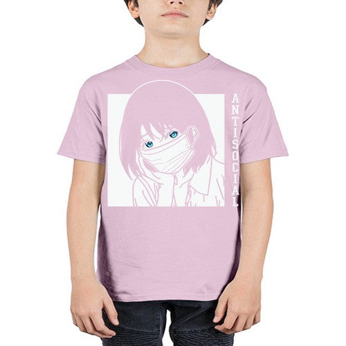 Anti Social Japanese Text Anime Anime 221# - anime - Youth Tee Unisex