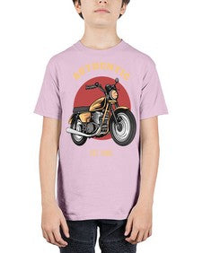 Authentic 8# - motorcycle - Youth Tee Unisex