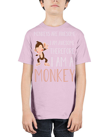 Awesome Monkey Cute Dabbing 2# - monkey - Youth Tee Unisex