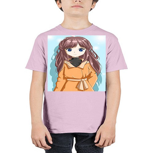Beautiful and cool girl with yellow suit 73# - anime - Youth Tee Unisex