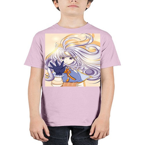 Beautiful and cute fairy with long purple hair 68# - anime - Youth Tee Unisex