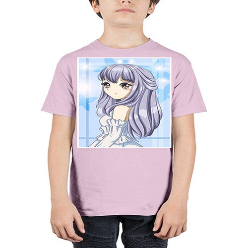 Beautiful and pretty princess silver hair 77# - anime - Youth Tee Unisex