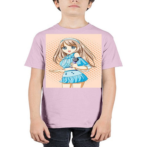 Beautiful singer woman with blue dress 179# - anime - Youth Tee Unisex