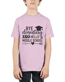 Bye elementary hello middle school 31# - eighth grade - Youth Tee Unisex