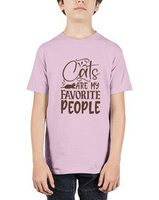 Cats Are My Favorite People Style 7# - cats - Youth Tee Unisex