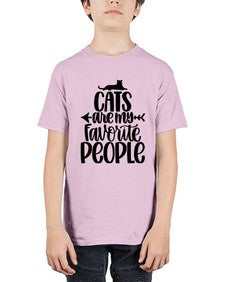 Cats Are My Favorite People Style 90# - cats - Youth Tee Unisex