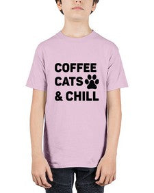 Coffee Cat Style 41# - cats - Youth Tee Unisex