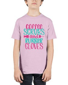 Coffee Scrubs And Rubber Gloves Style Style 665# - nurse - Youth Tee Unisex