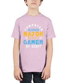 Computer science major by day gamer by night 6# - computer - Youth Tee Unisex